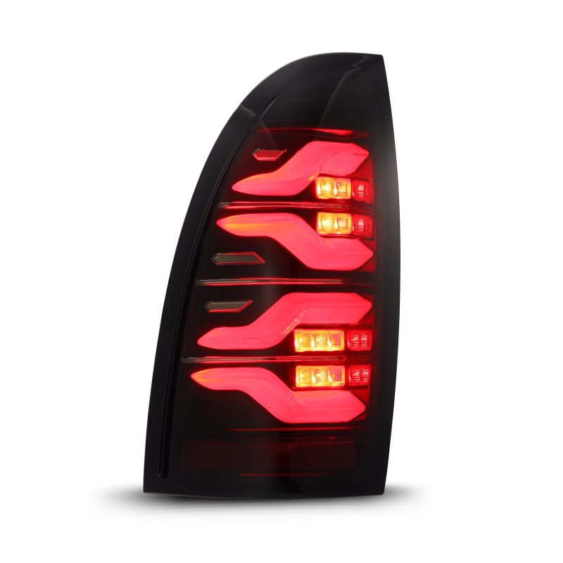 AlphaRex 05-15 Toyota Tacoma LUXX LED Taillights Blk/Red w/Activ Light/Seq Signal 680070 *Discontinued
