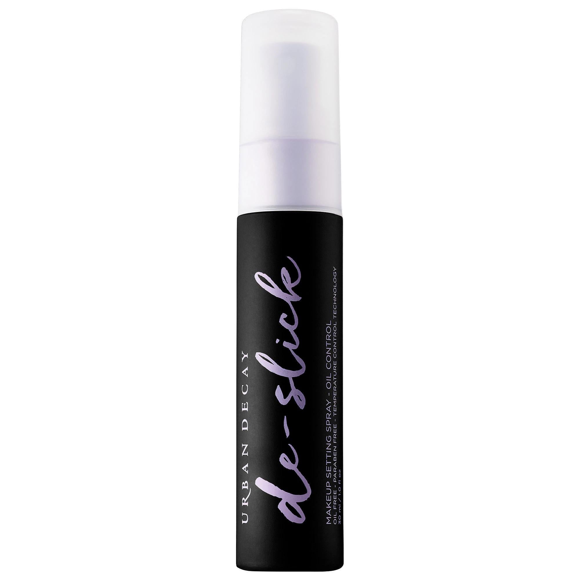 Urban Decay Mini De-Slick Oil-Control Makeup Setting Spray - Long-Lasting Matte Finish, Vegan & Cruelty-Free