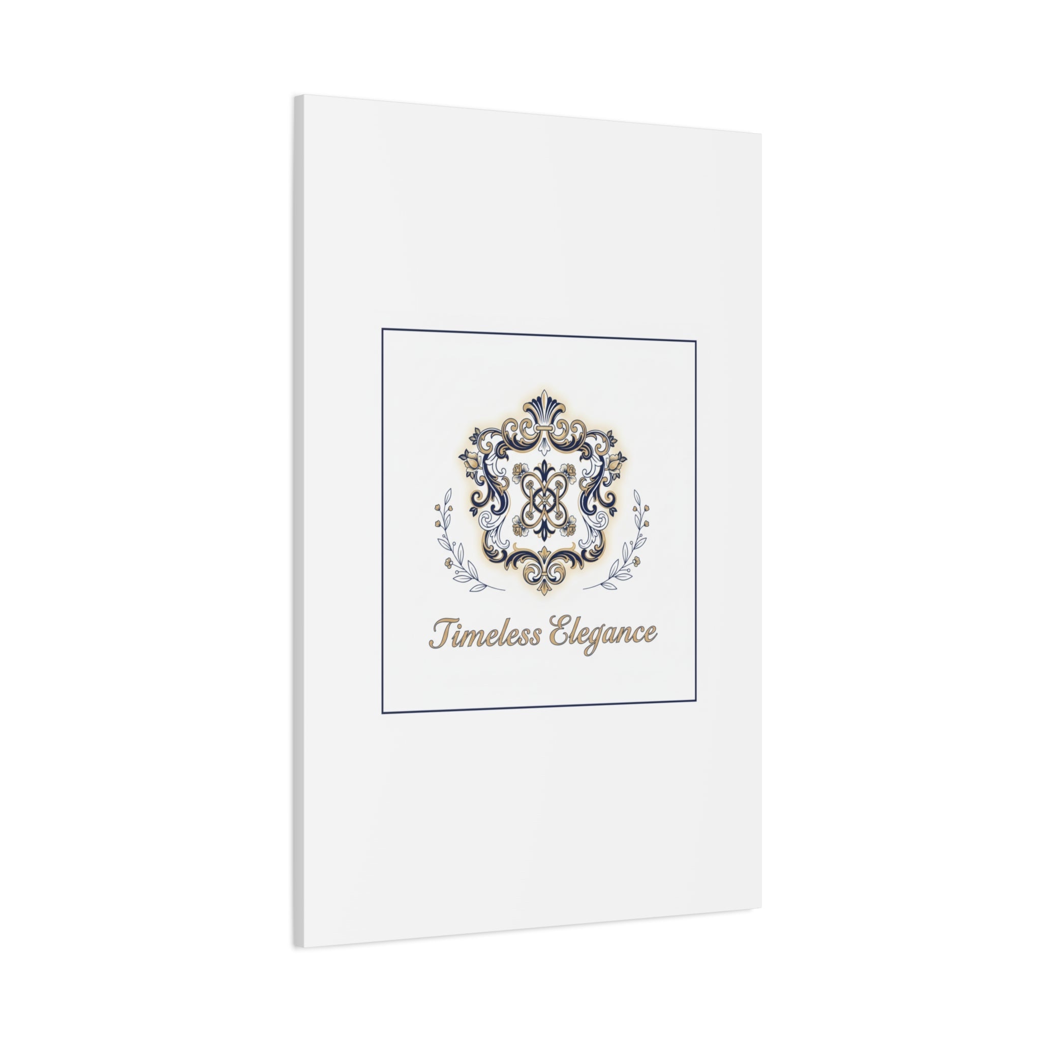 Ornate Brooch Emblem Canvas | Vintage Formalwear Accents, Baroque Print