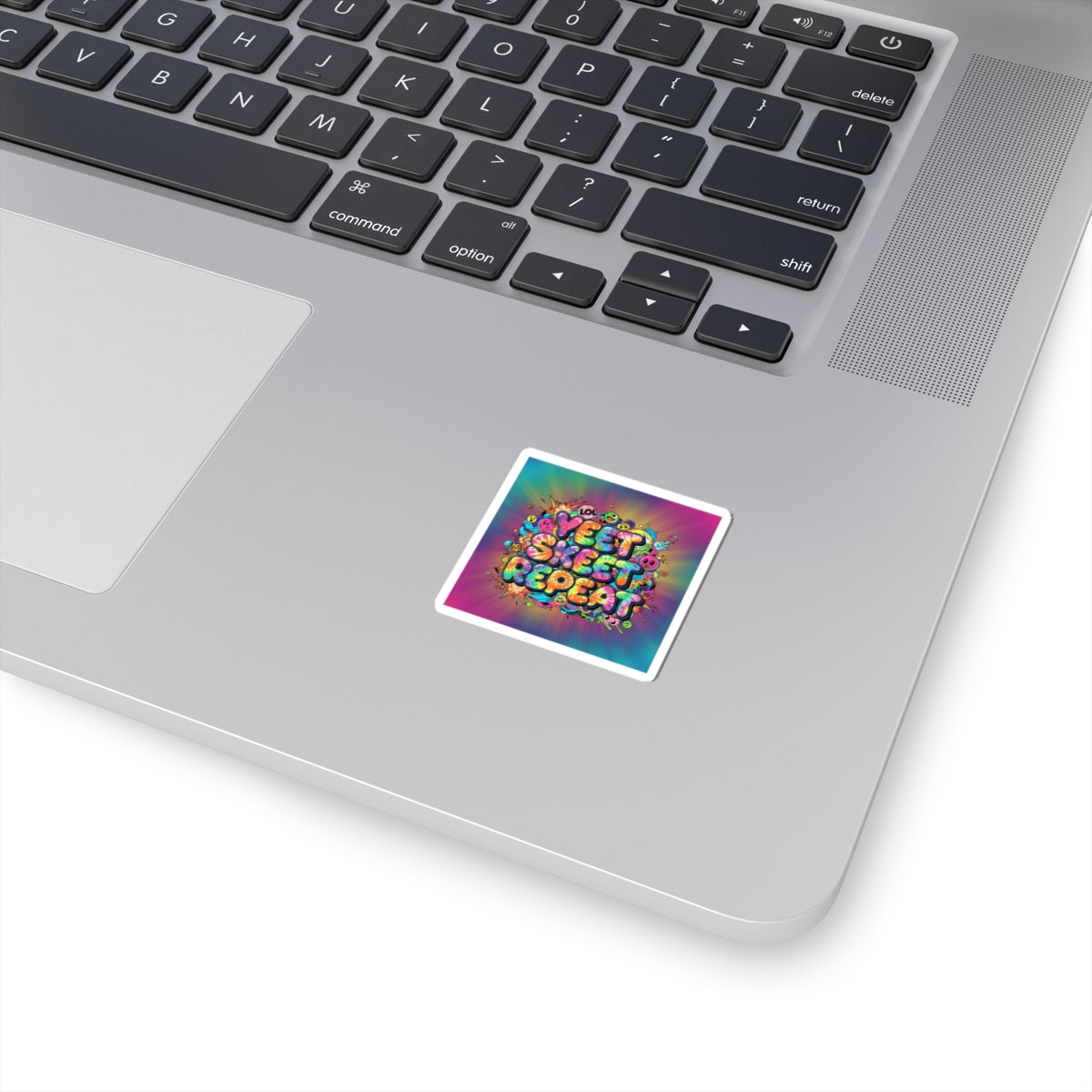 Yeet Skeet Repeat Kiss-Cut Stickers | Slogan & Glitch Graphic