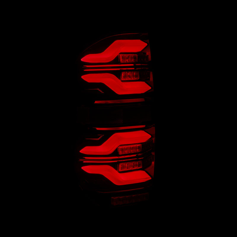 AlphaRex 14-21 Toyota Tundra LUXX LED Taillights Black/Red w/Activ Light/Seq Signal 672050 *Discontinued