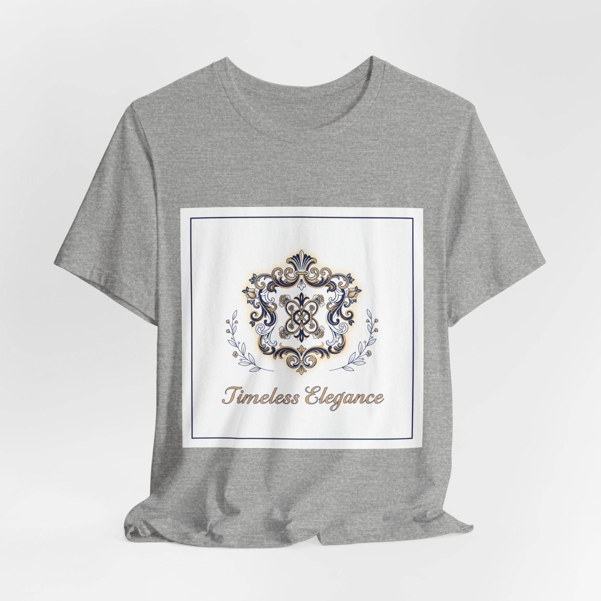 Ornate Brooch Emblem Tee | baroque print tee, vintage emblem shirt