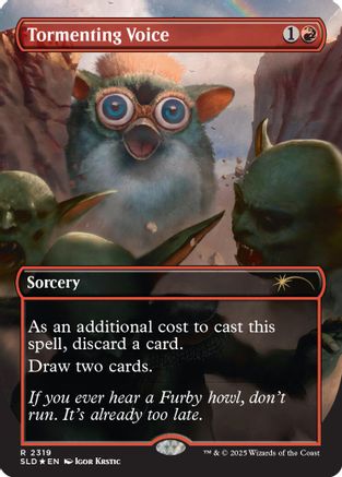 Tormenting Voice (Rainbow Foil) (SLD-2319) - Secret Lair Drop Series Foil