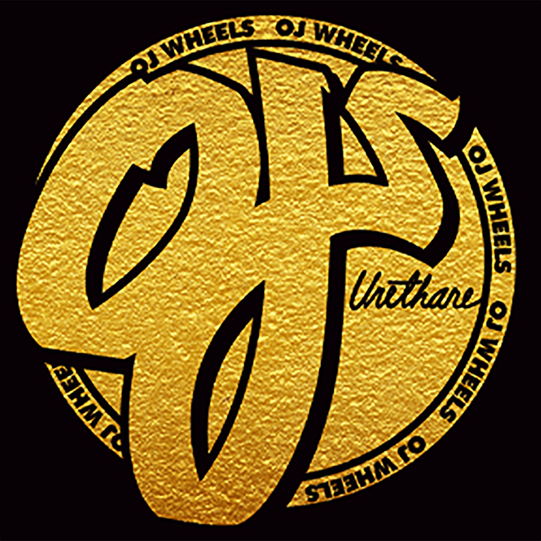 OJ Wheels Gold 48" x 48" Skateboard Banner