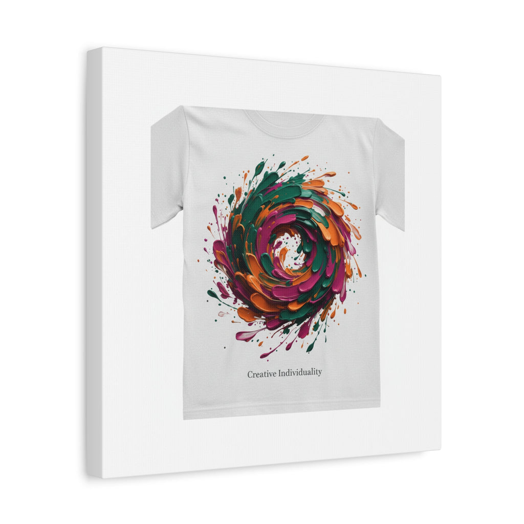Painterly Abstract Floral Swirl Canvas | Matte Stretched Canvas