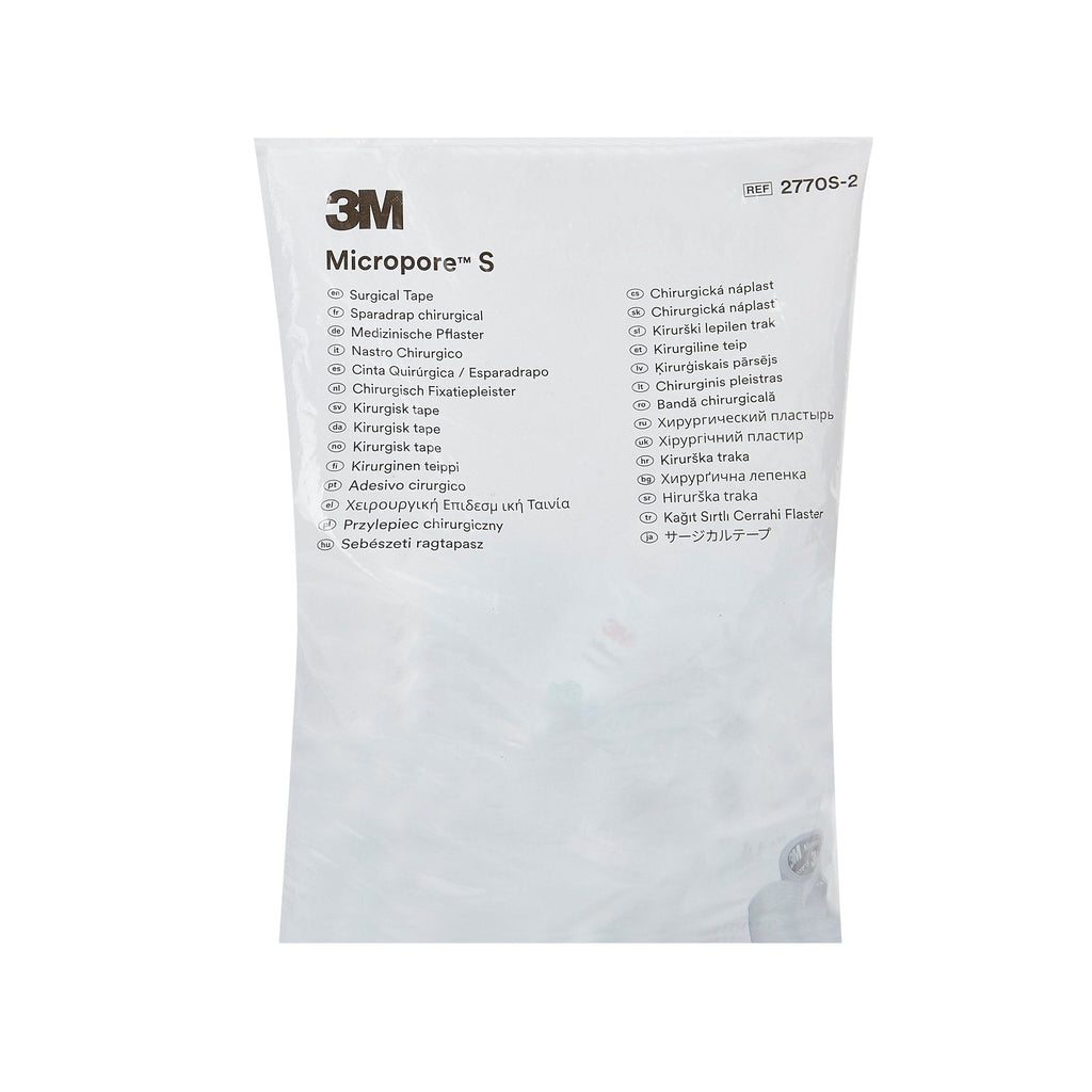 3M™ Micropore™ S Silicone Medical Tape, 2 Inch x 1-1/2 Yard, Blue 2770S-2