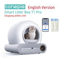 65L (17.2 gal) Automatic Self - Cleaning Enclosed Cat Litter Box Smart App - Controlled Low - Noise Pet Toilet - PhishStones Products