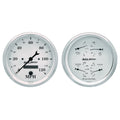 AutoMeter Gauge Kit 2 Pc. Quad & Speedometer 5in. Old Tyme White 1603