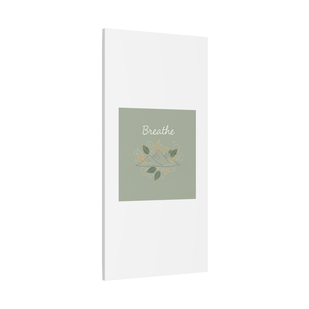 Breathe Mountain Line Canvas | Nature Symbols, Minimal Forest Wall Art