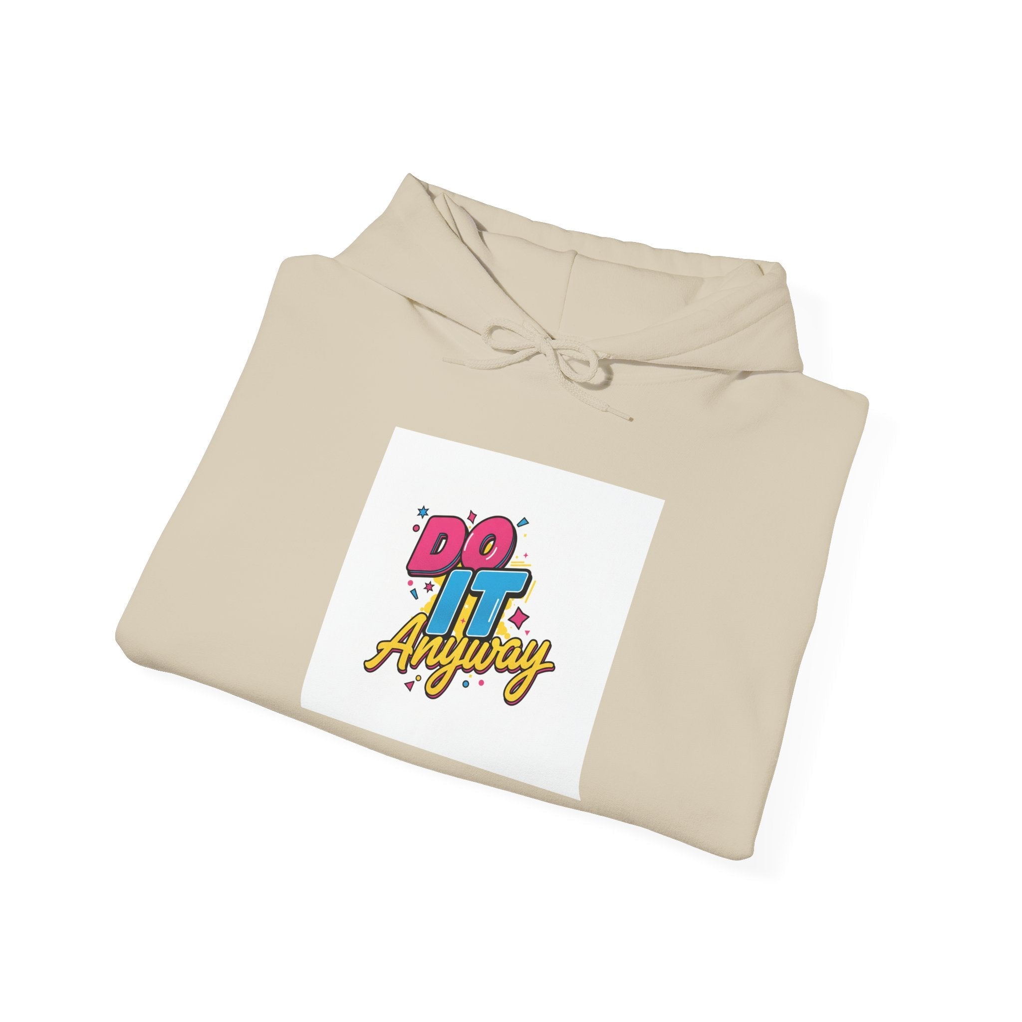 Do It Anyway Hoodie | Maximalist Typography, Bold Stacked Type