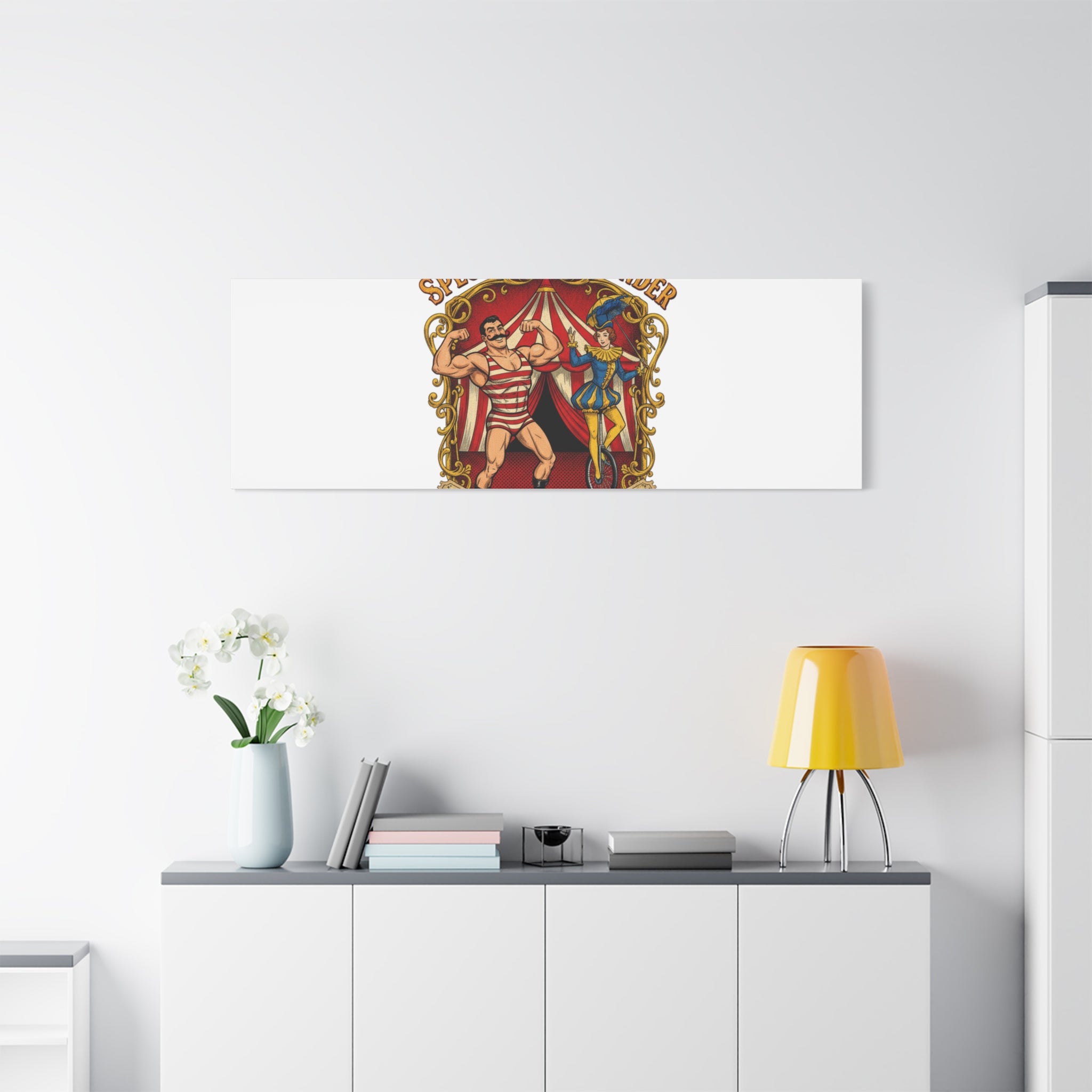 Spectacle of Wonder Circus Art Print, Canvas | Vintage Carnival Design