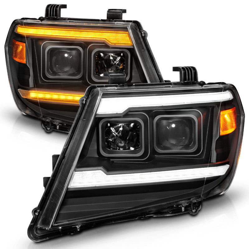 ANZO 09-20 Nissan Frontier Projector Headlights | Sequential & Switchback LED DRL