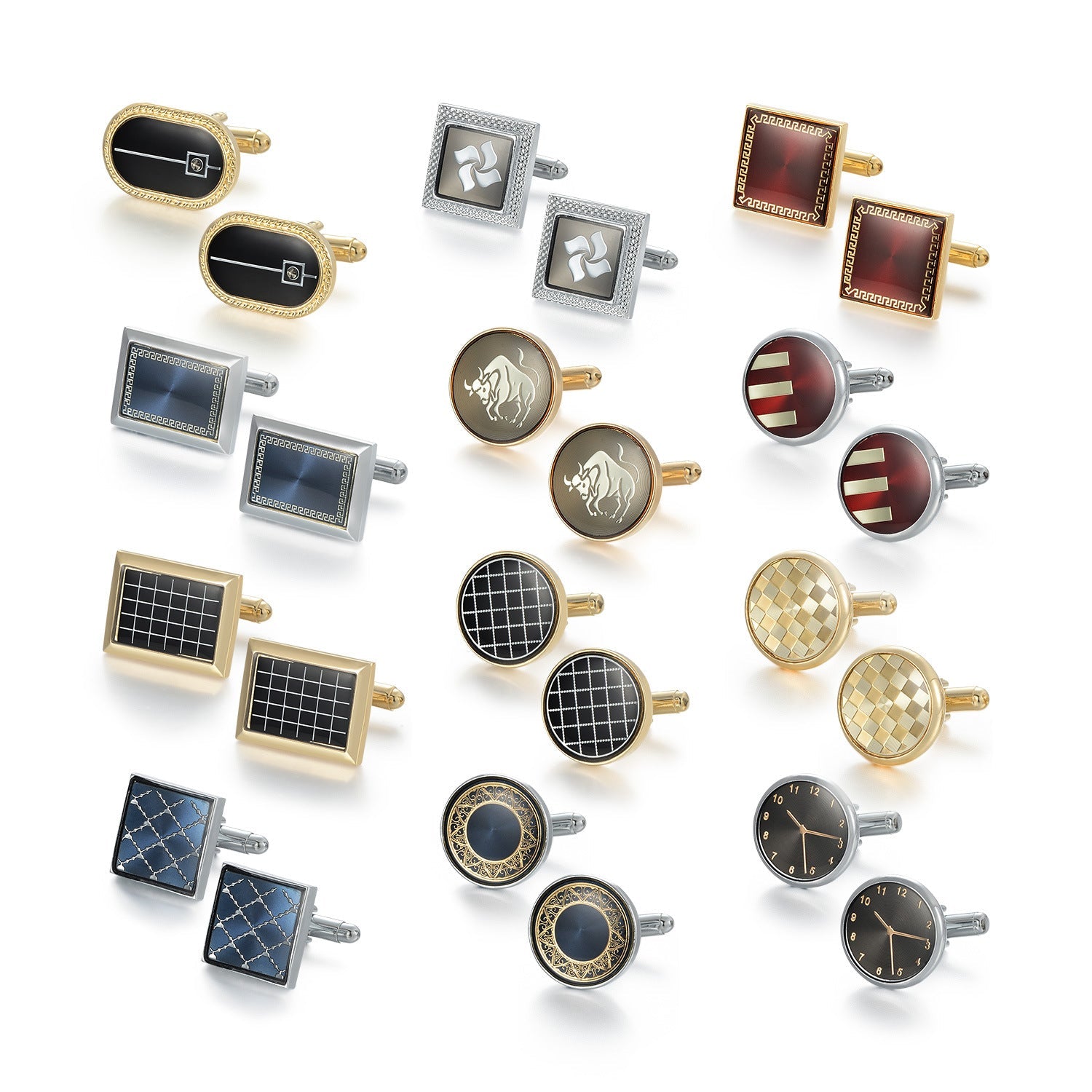 Daily Darcy New Retro Patch Copper Cufflinks