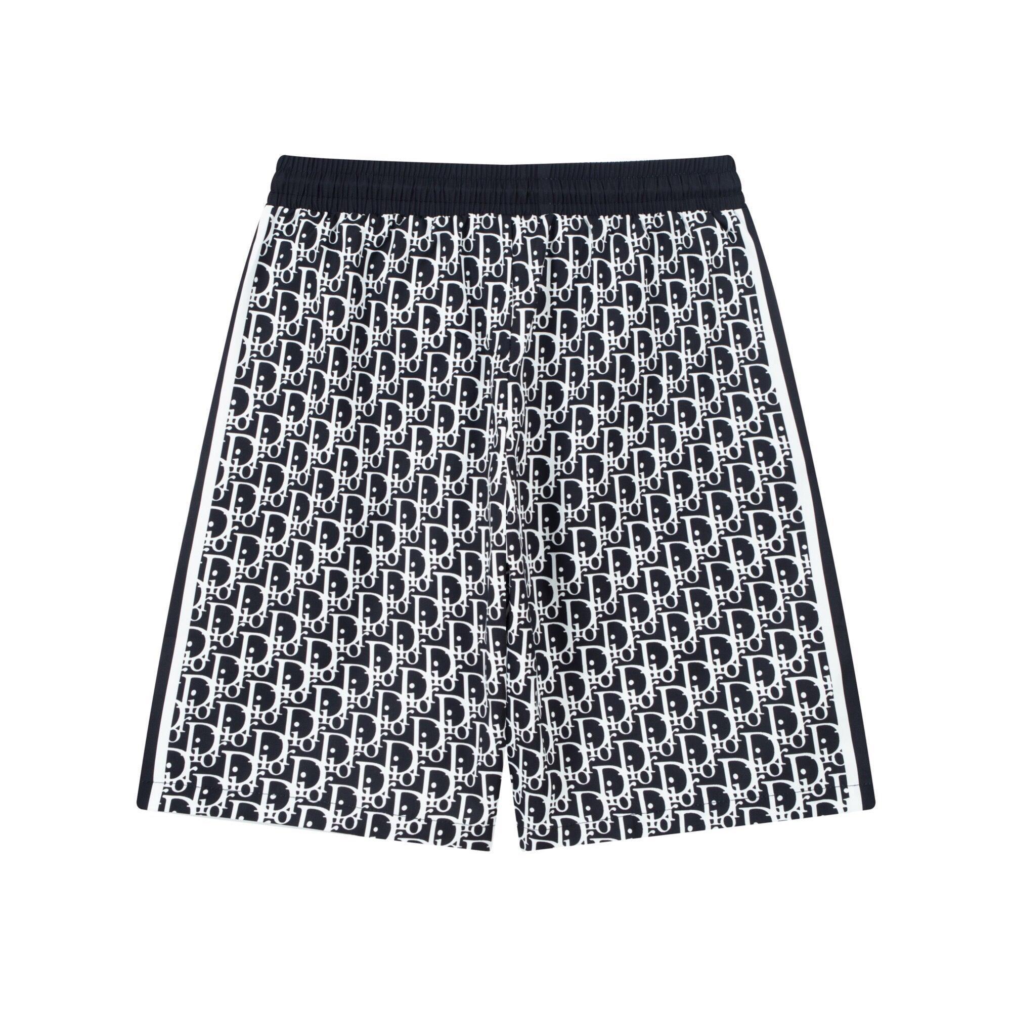 Dior Knit Basketball Shorts 'Black/White'