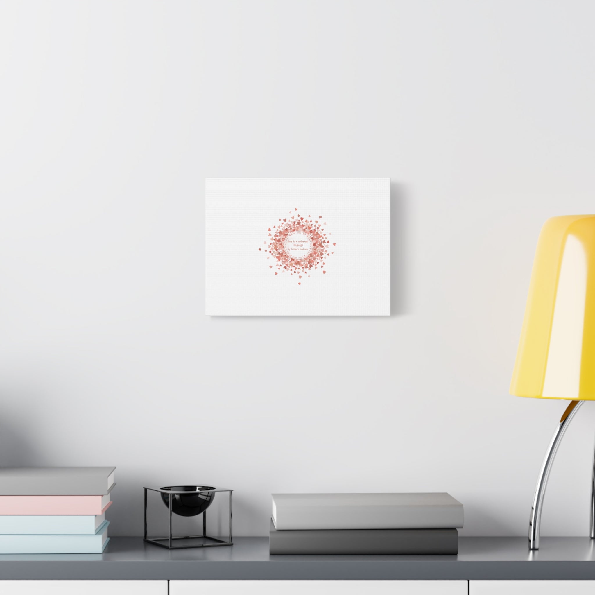 Tiny Heart Confetti Canvas | Matte Stretched Wall Art