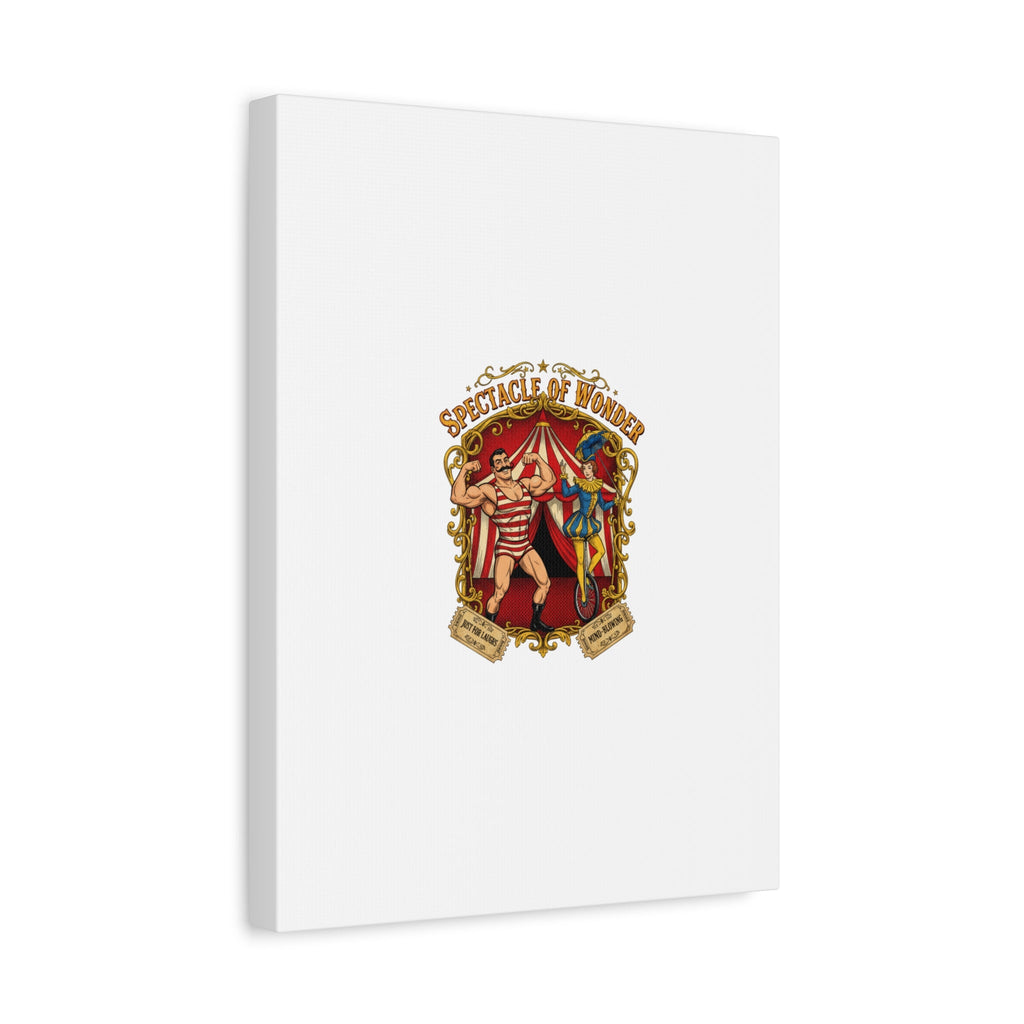 Spectacle of Wonder Circus Art Print, Canvas | Vintage Carnival Design