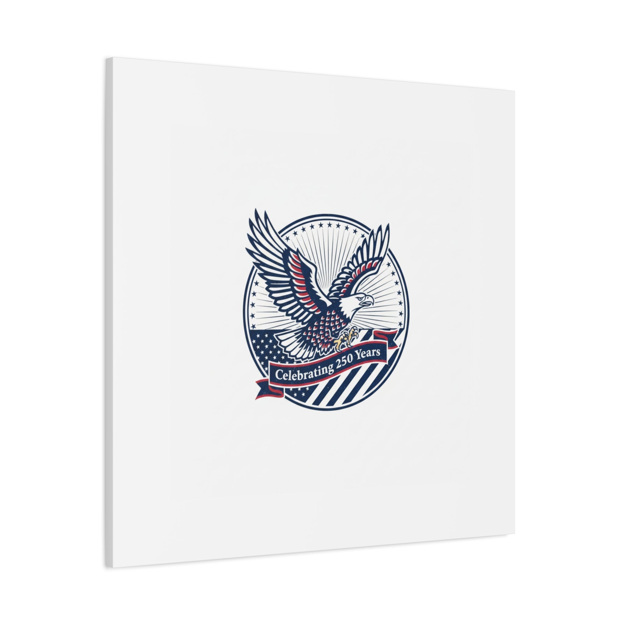 250th Anniversary Eagle Emblem Canvas | Semiquincentennial Americana