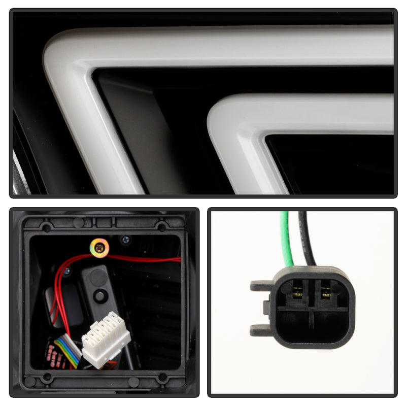 SPYDER 11-13 Dodge Durango (HID Model Only) Projector Headlights - Black PRO-YD-DDU11HIDSI-BK 5088680