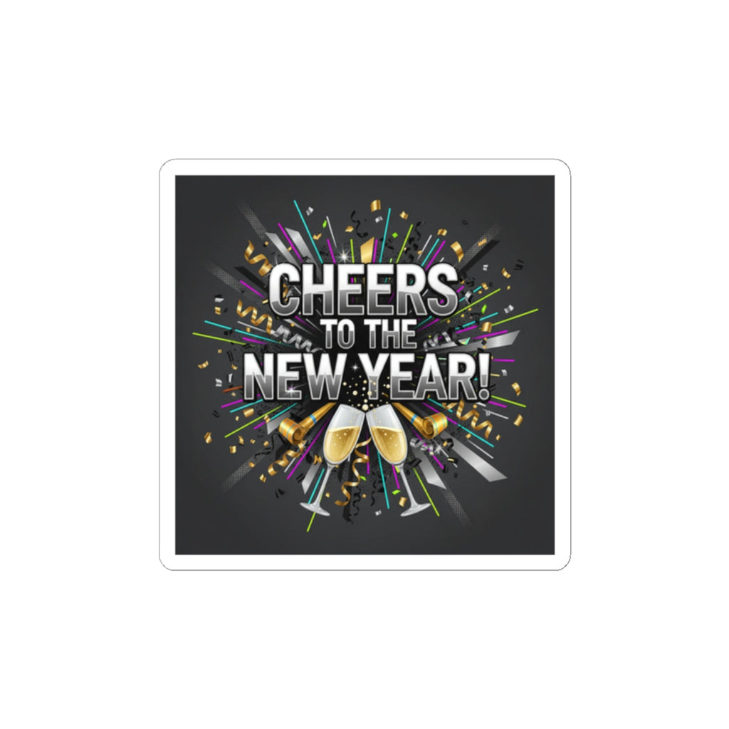 Cheers to the New Year Sticker | NYE countdown, champagne sparkle