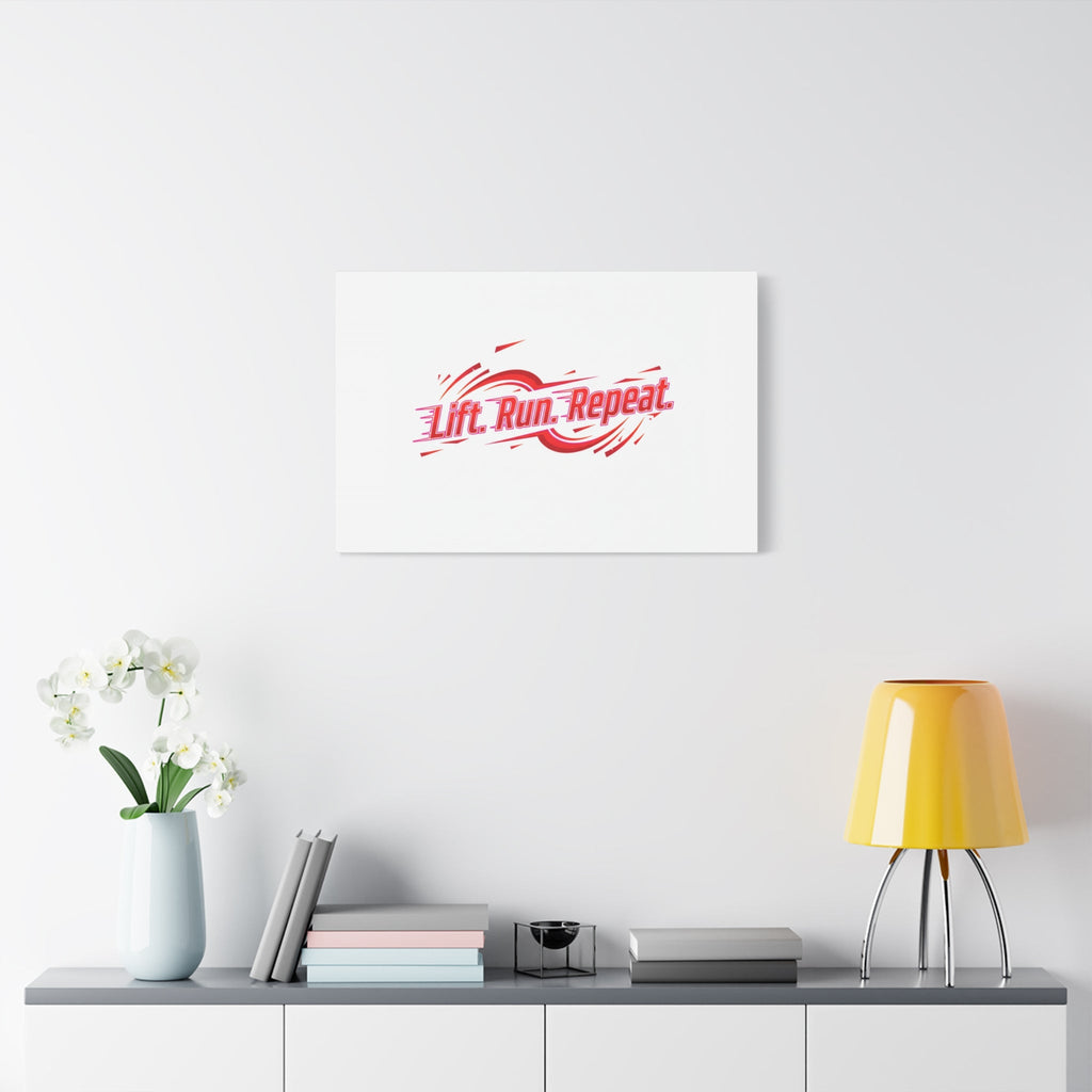 Lift Run Repeat Canvas | Fitness Wall Art, Gym Motivation