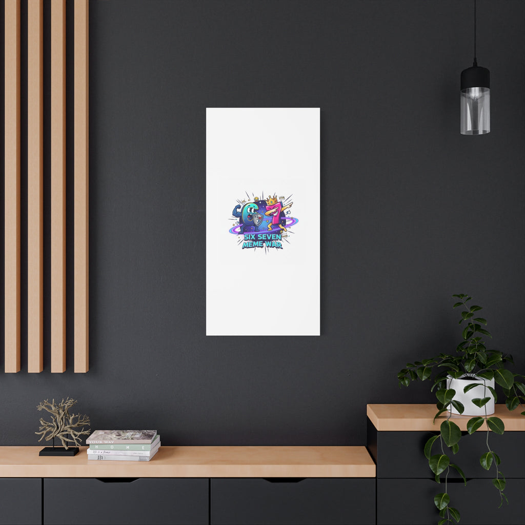 Six Seven Meme War Canvas | Legendary Internet Battle Art, Viral Culture Wall Decor