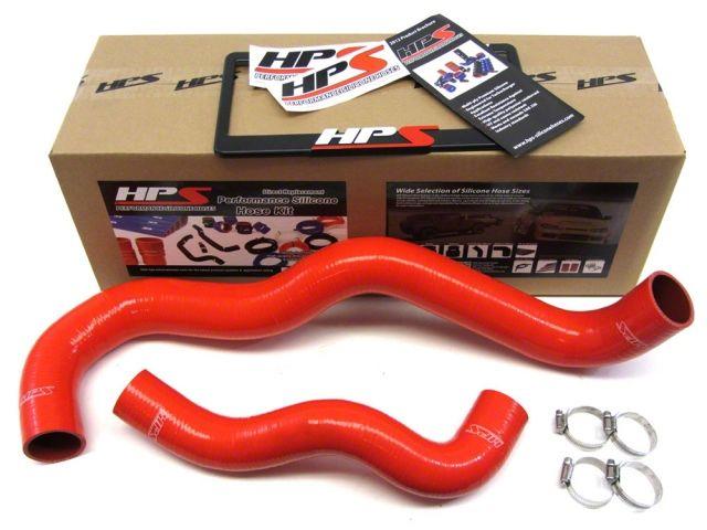 HPS Red Reinforced Silicone Radiator Hose Kit Coolant Ford 03-07 Excursion 6.0L Diesel w/ Twin Beam Suspension