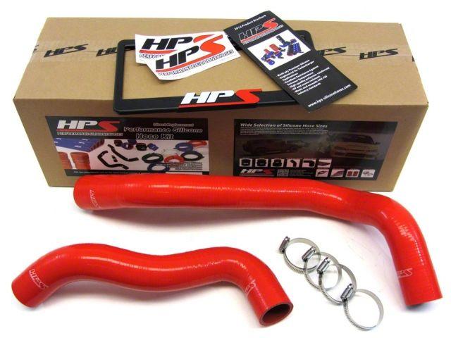 HPS Red Reinforced Silicone Radiator Hose Kit Coolant Ford 99-01 F550 Superduty w/ 7.3L Diesel Single Alternator