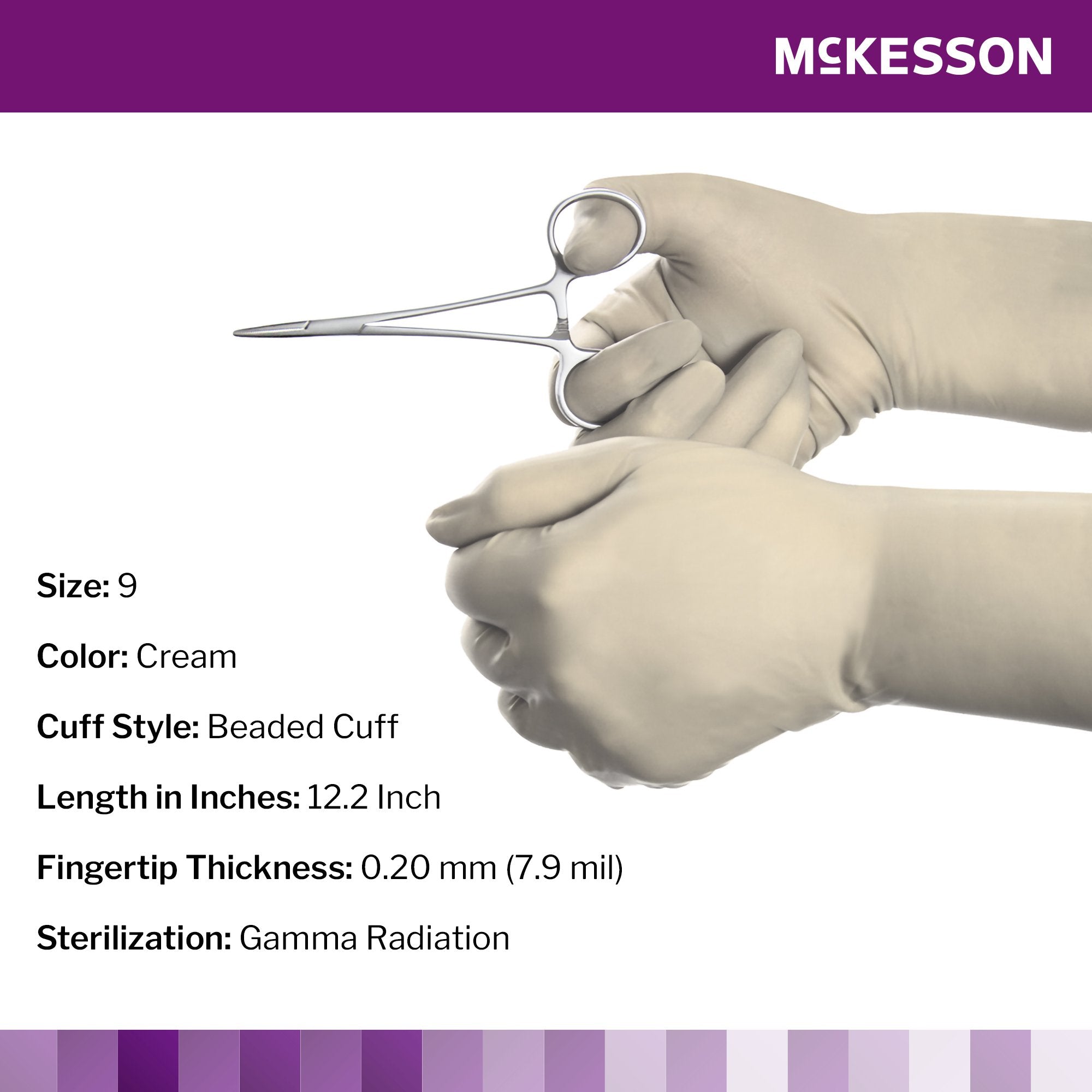 McKesson Perry® Polychloroprene Surgical Glove, Size 9, Cream 20-2690N