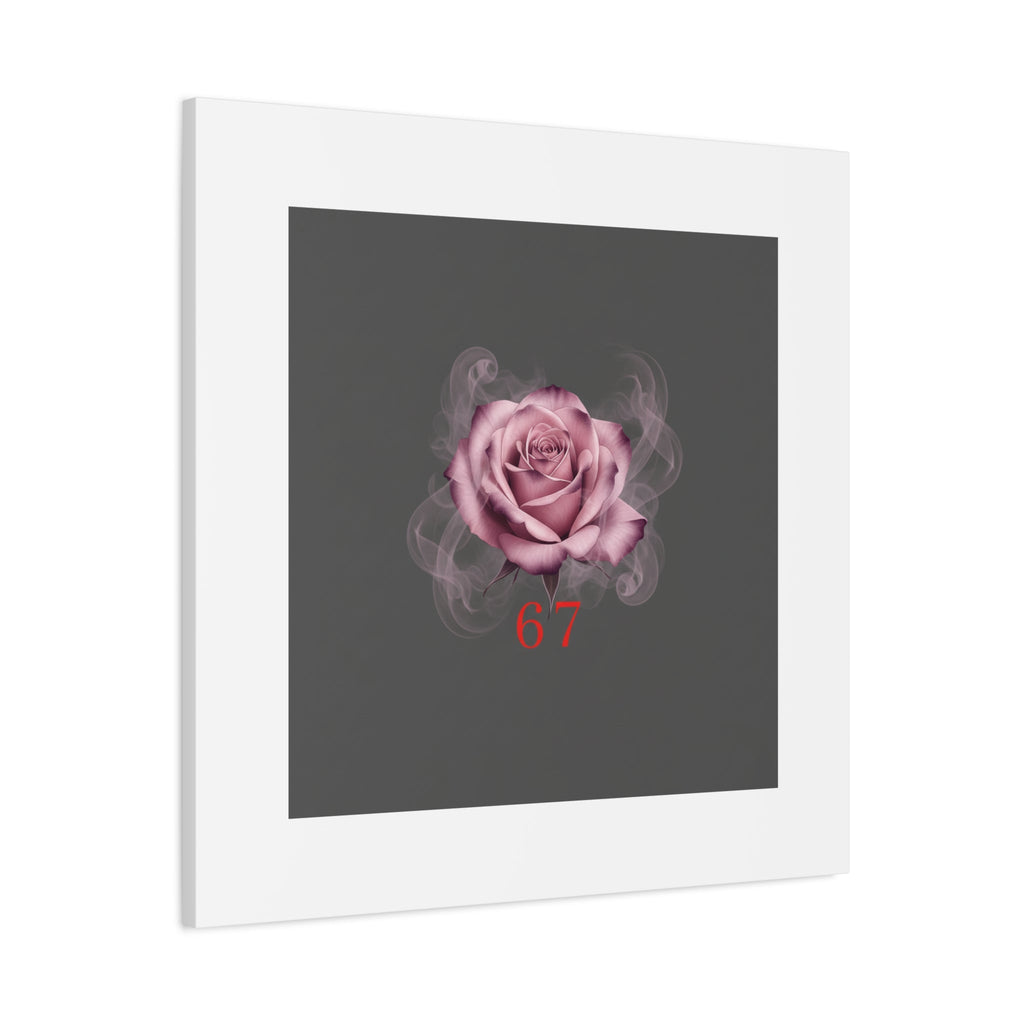 6 7 Valentine's Canvas | Viral Gothic Rose Wall Art | 6 7 Meaning Dark Romance