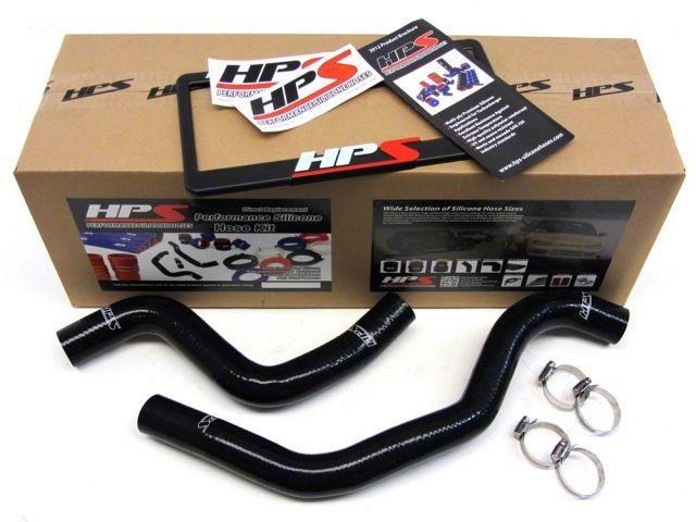 HPS Black Reinforced Silicone Radiator Hose Kit Coolant Mitsubishi Lancer EVO 7 8