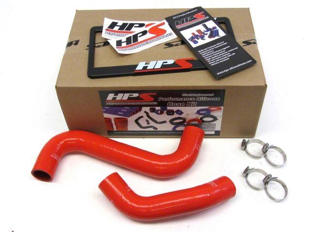 HPS Red Reinforced Silicone Radiator Hose Kit Coolant Subaru 01-07 WRX / STI