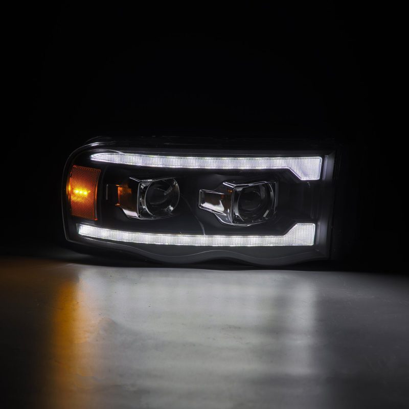 AlphaRex 02-05 Dodge Ram 1500 PRO-Series Projector Headlights Plank Style Chrome w/Seq Signal 880571 *Discontinued