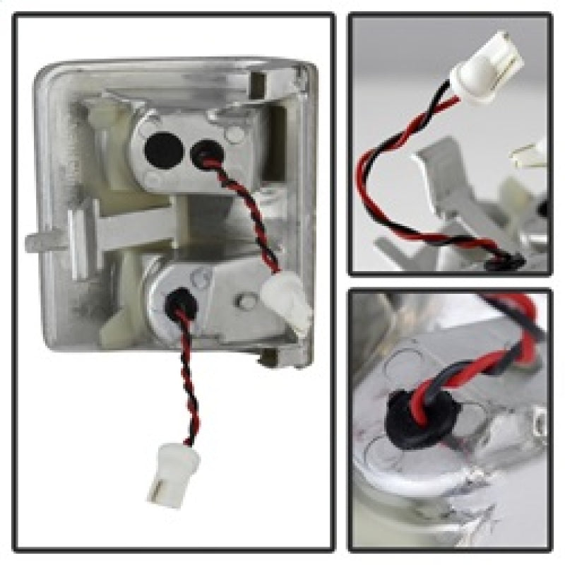SPYDER xTune Ford Superduty 08-14 F250-F550 Amber LED Mirror Signal Lens - Clear ACC-LED-FDSD08-MR-C 9924736