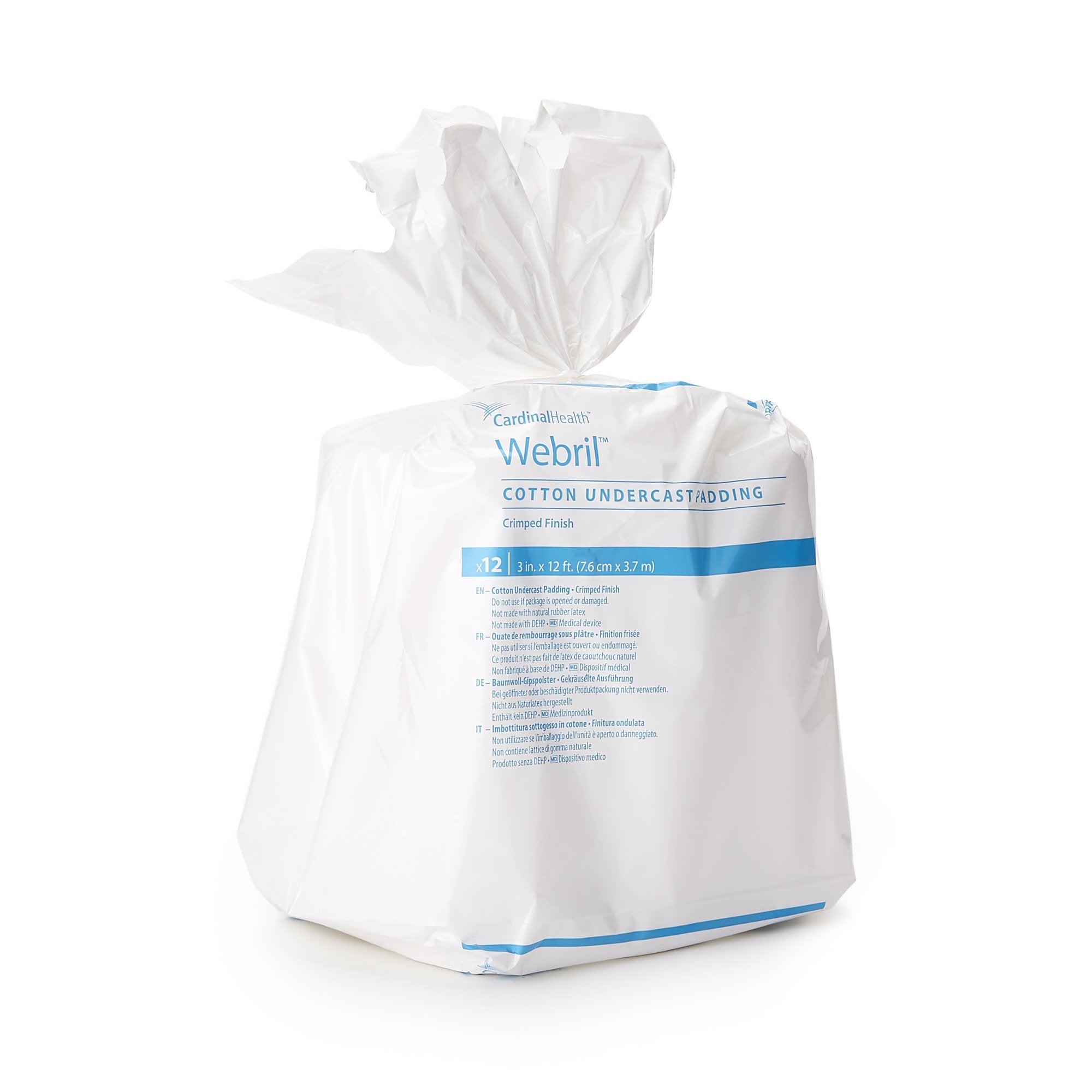Webril Undercast Cotton Cast Padding, Nonsterile, 6 Inch x 4 Yard 3489