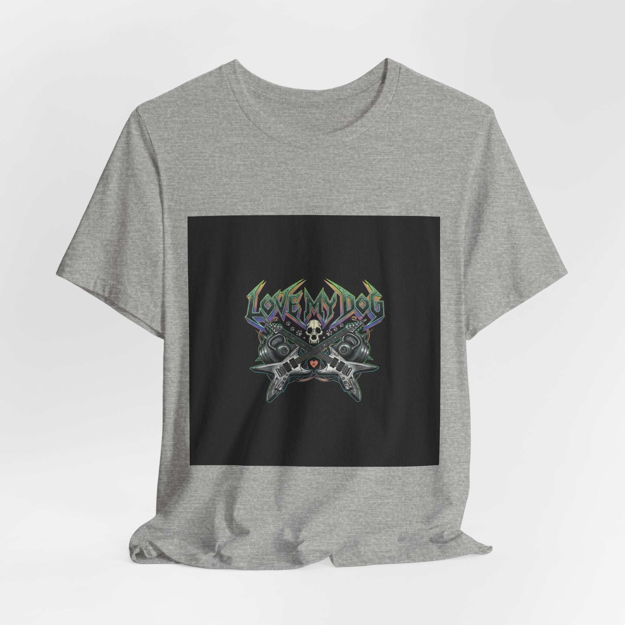 Love My Dog T-Shirt | Rock & Roll Dog Mom Dad Graphic Tee
