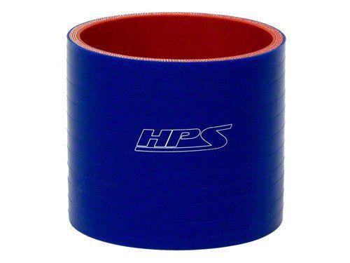 HPS 3-1/4" ID, 3" Length, Silicone Straight Coupler Hose, High Temp 4-ply Reinforced, 83mm ID, Blue