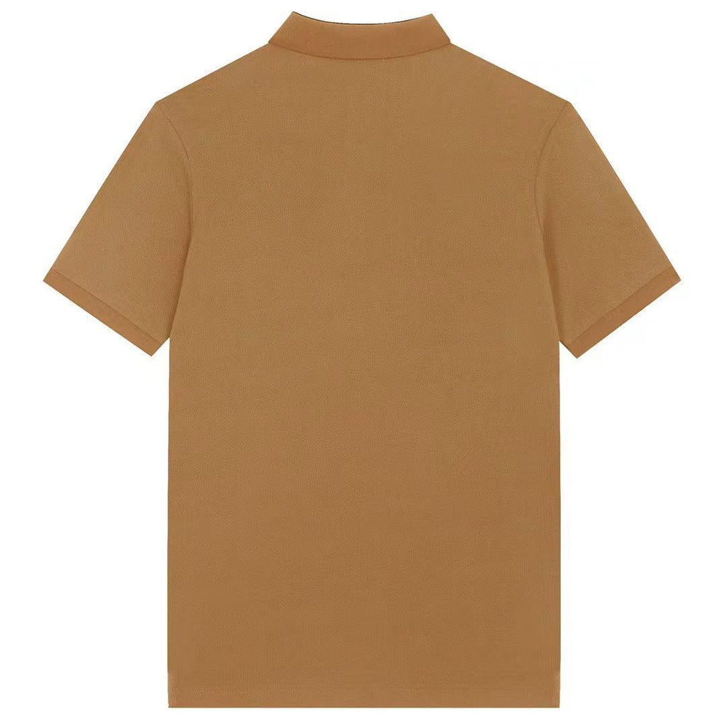 Burberry Brown T-Shirt With Collar