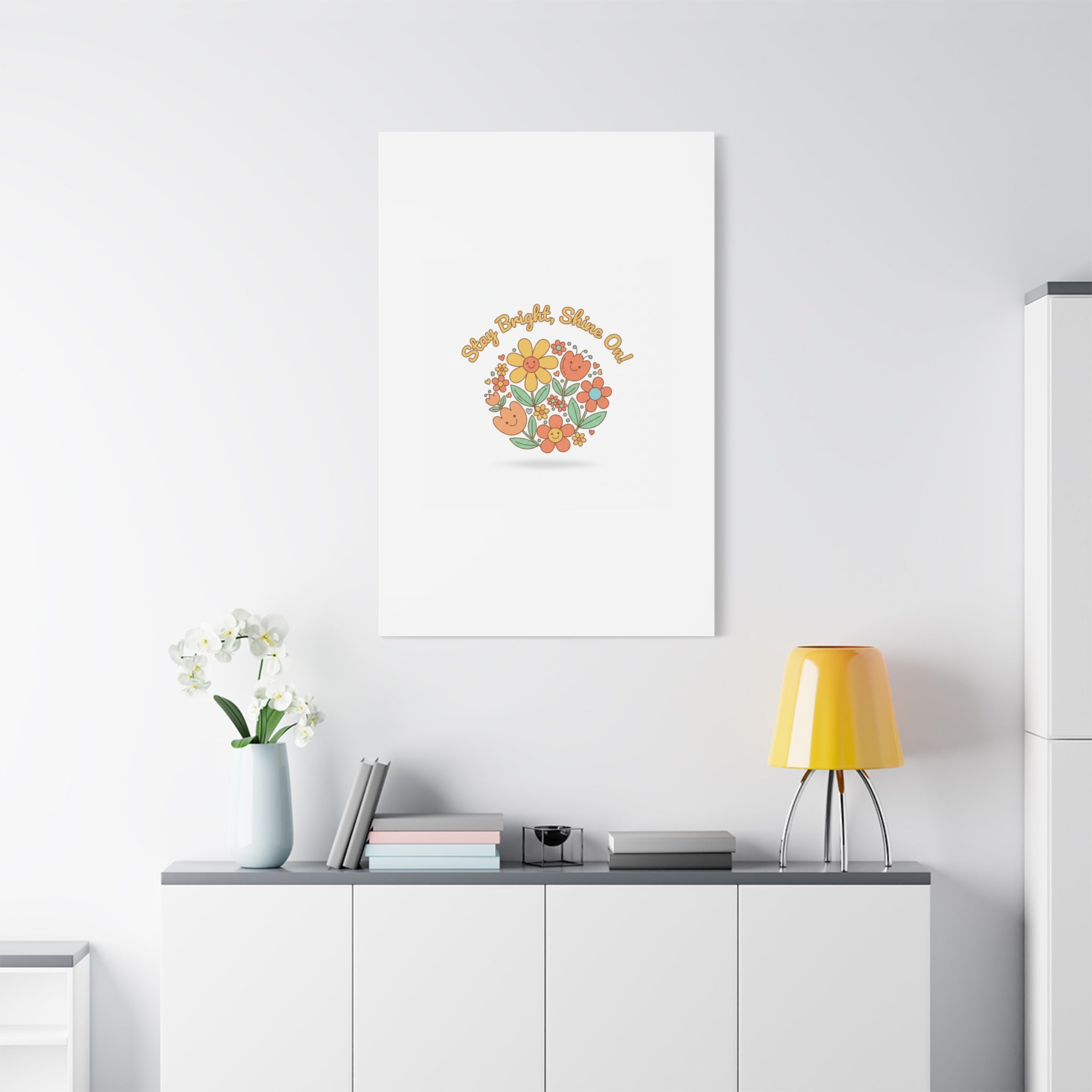 Stay Bright Shine On Canvas | Hopecore, Radical Optimism Wall Art