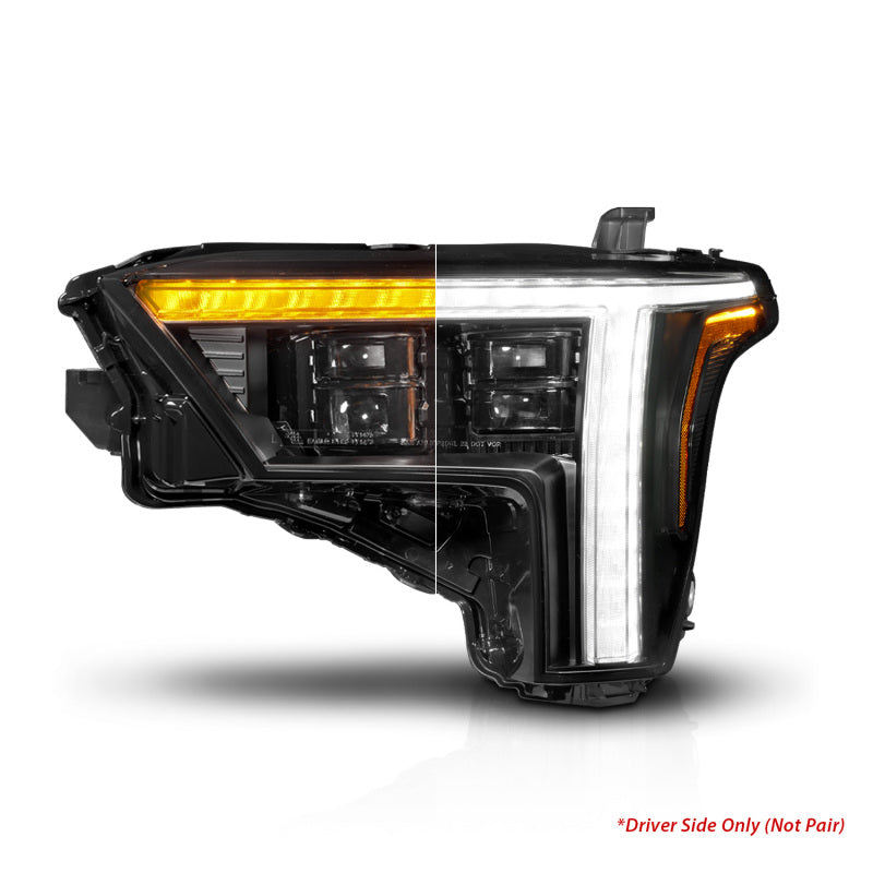 ANZO 22-24 Toyota Tundra (w/Factory LED Refl.) Z-Series Full LED Proj Headlights - Driver Side ONLY 111599X-L