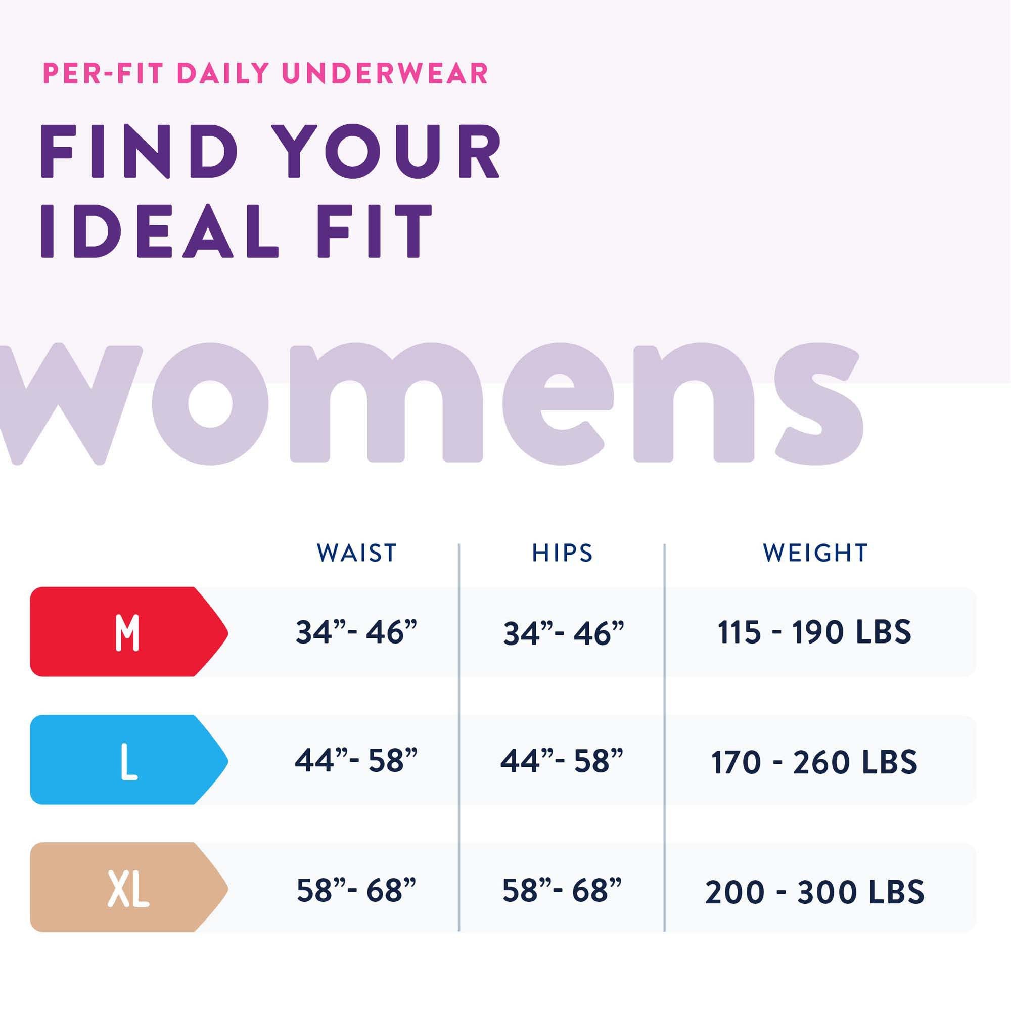 Prevail® Per-Fit® Women Extra Absorbent Underwear, Extra Large PFW-514