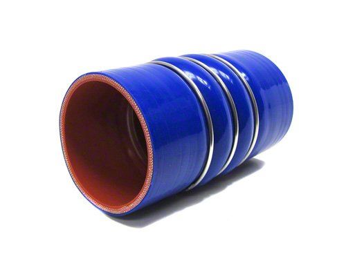 HPS Performance Products HPS 3-1/2" ID, 6" Length, Silicone Charge Air Cooler CAC Hose Double Hump Coupler Bellow Cold Side, High Temp 4-ply Reinforced, 89mm ID