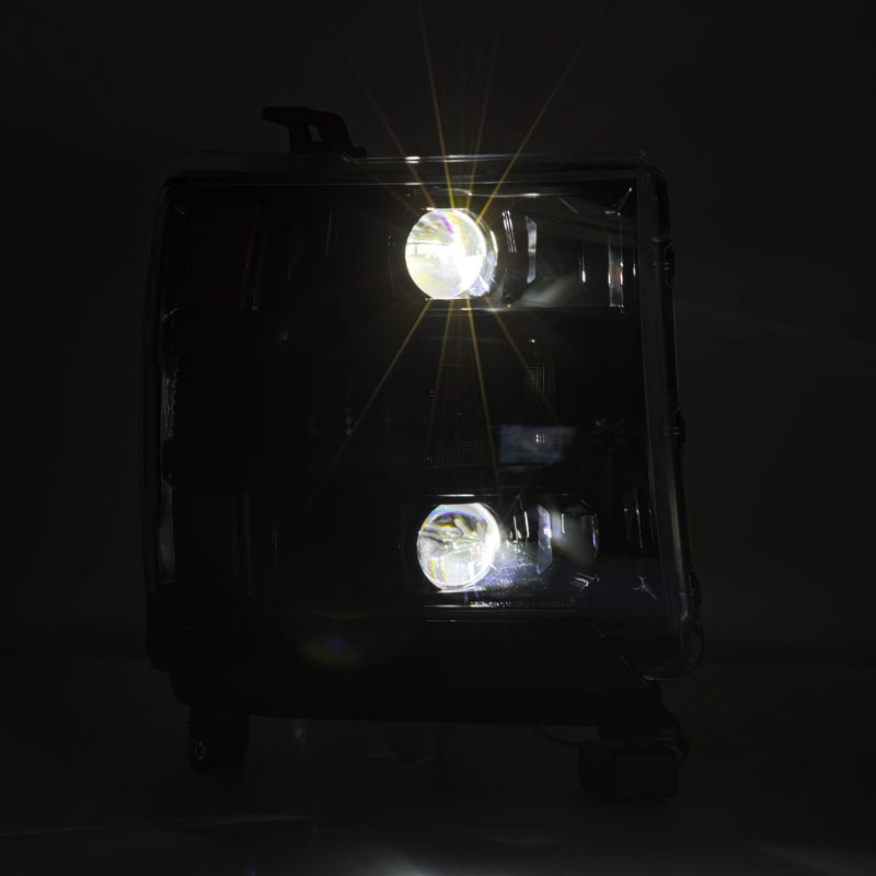 AlphaRex 16-18 Chevy 1500HD LUXX LED Proj Headlights Alpha-BK w/Seq Atv Lgt / SeqSig (Req PN 810023) 880233 *Discontinued