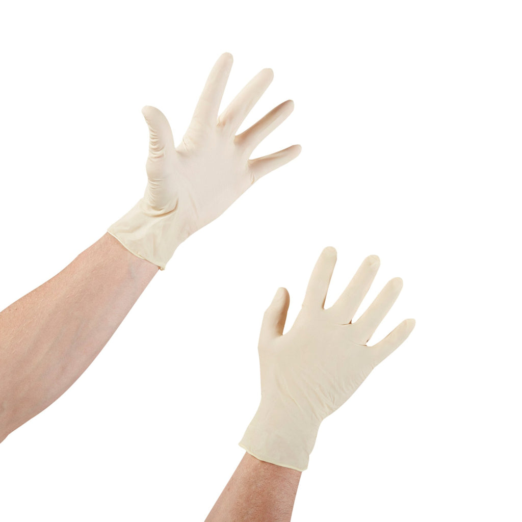McKesson Confiderm® Latex Exam Glove, Medium, Ivory 14-316