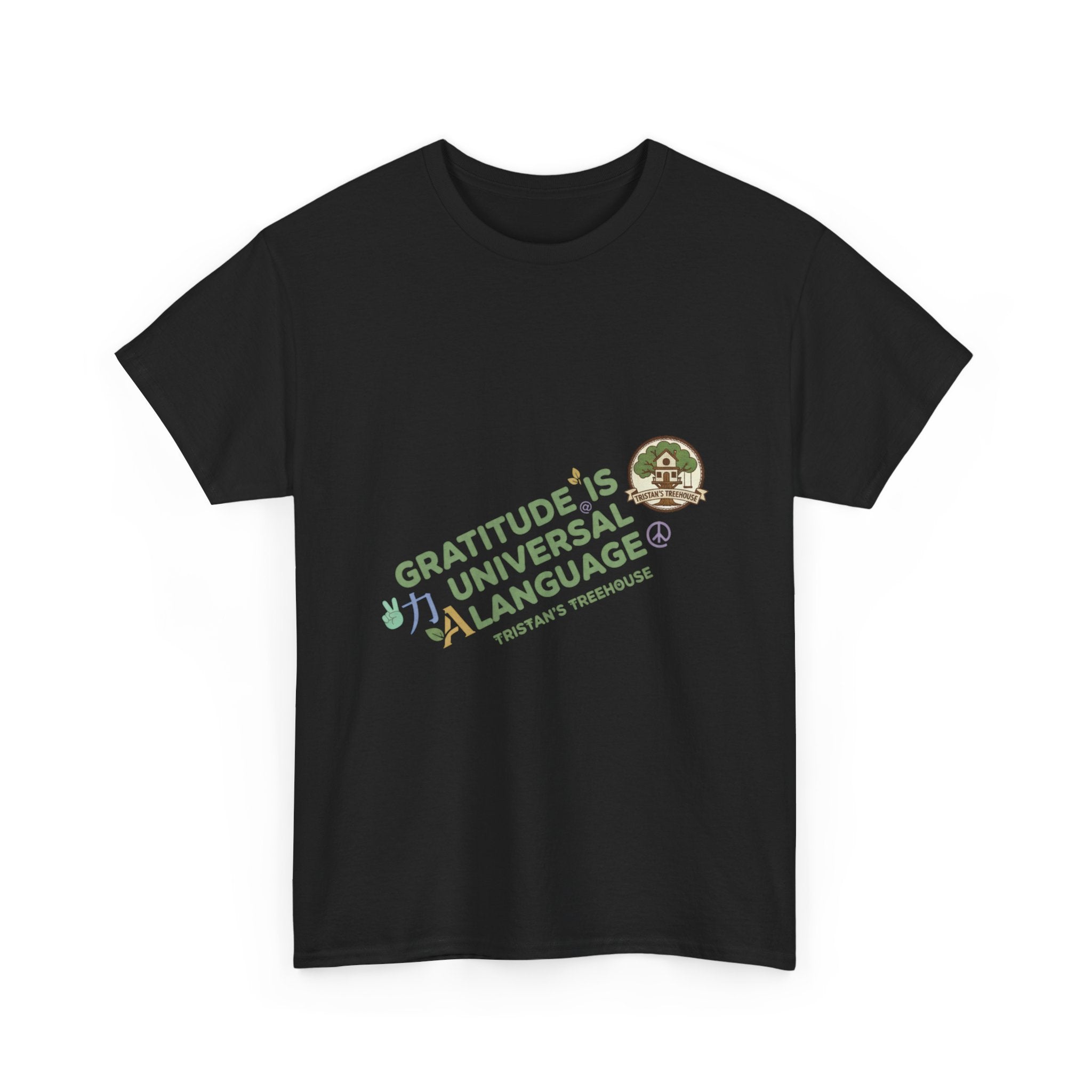 Gratitude Is A Universal Language Tee — Positive Mindfulness Graphic T-Shirt