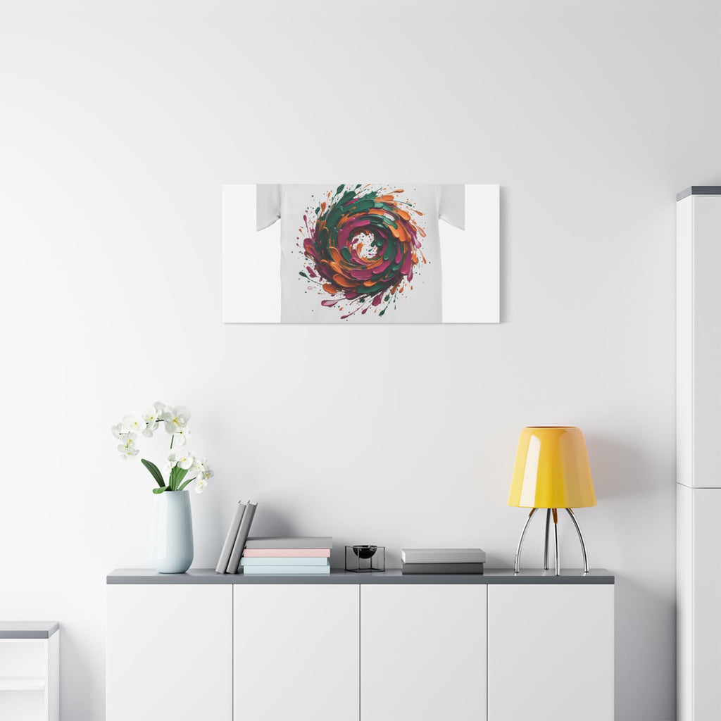 Painterly Abstract Floral Swirl Canvas | Matte Stretched Canvas