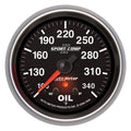 AutoMeter Gauge Oil Temp 2-5/8in. 340 Deg. F Stepper Motor W/ Peak & Warn Sport-Comp II 7656