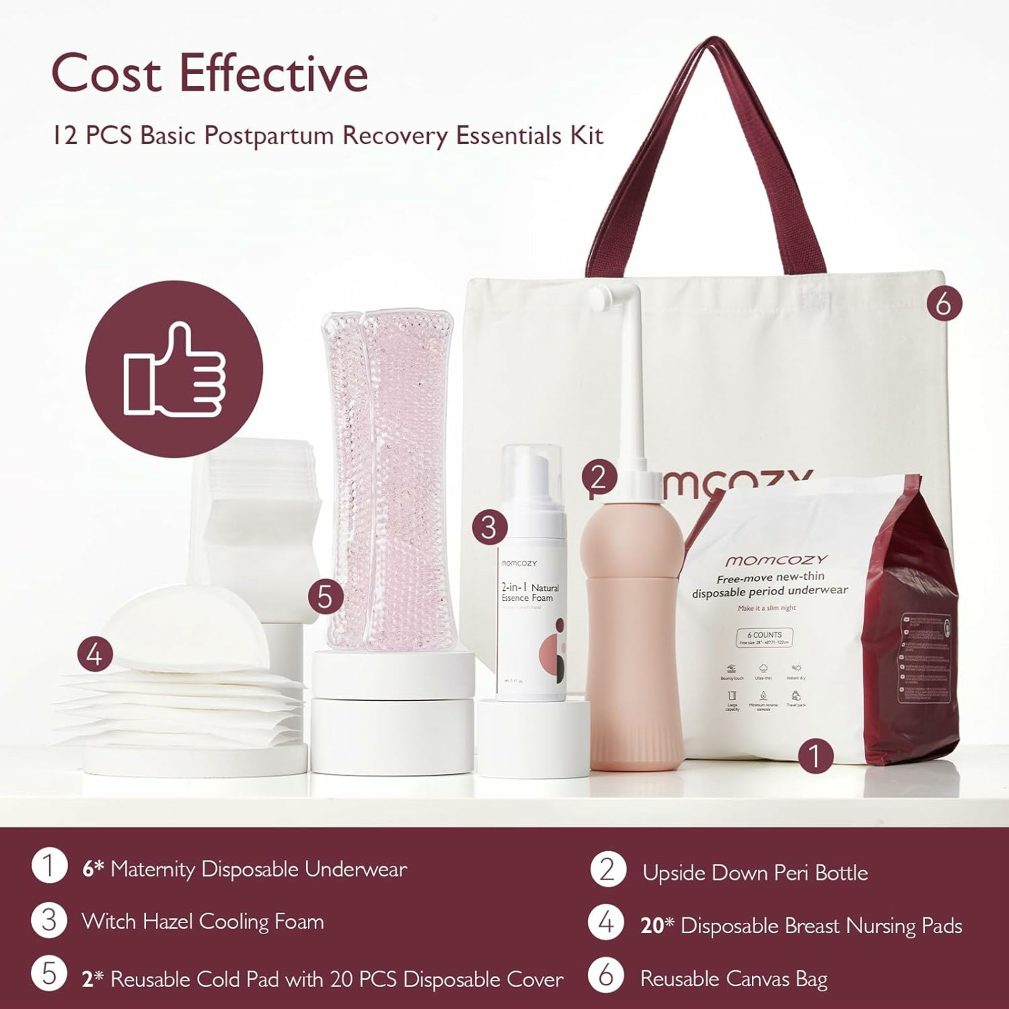 Postpartum Recovery Essentials Kit PK007-WH41NB-A