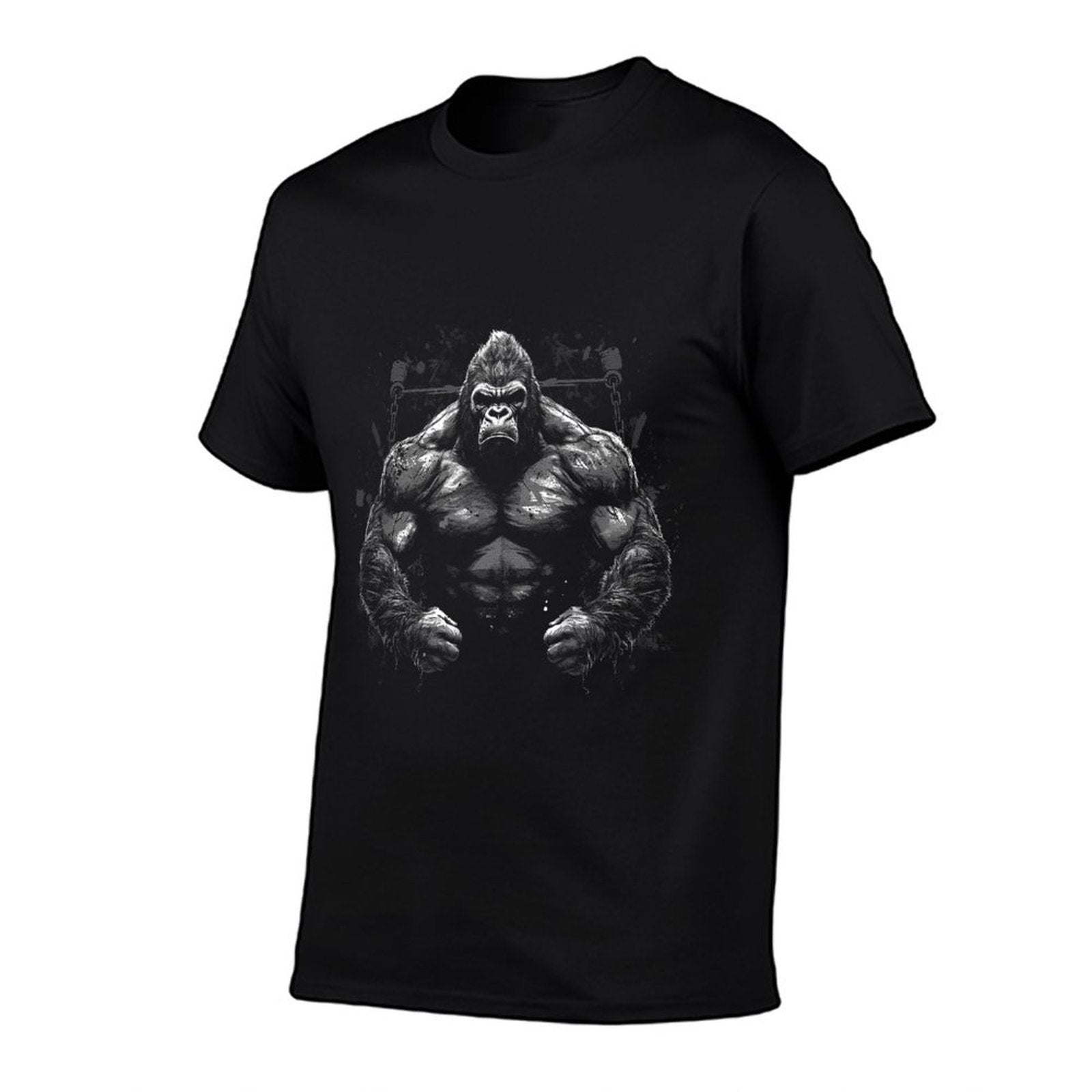 Gorilla Face Angry Growling Scary Silverback Gorilla  Moisture-wicking T-Shirt