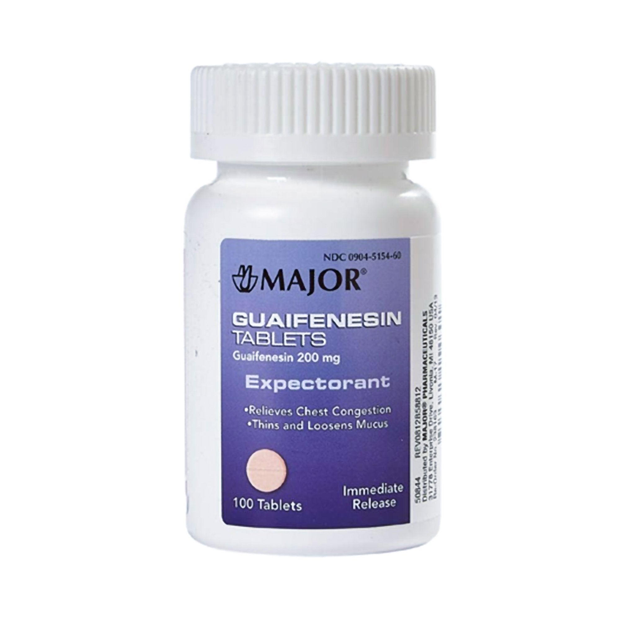 Major® Guaifenesin Cold and Cough Relief 00904515460
