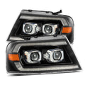 AlphaRex 04-08 Ford F150 PRO-Series Projector Headlights Alpha-Black w/ Sequential Signal and DRL 880134 *Discontinued